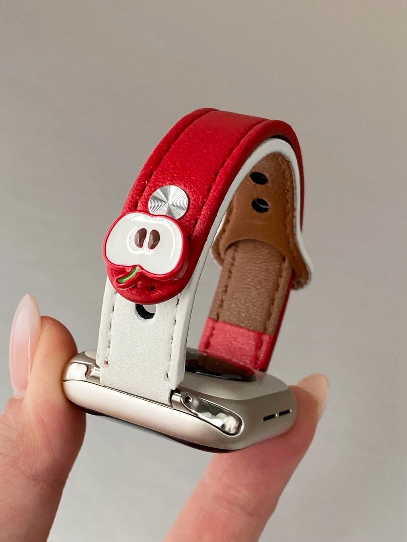 ممتاز حلقة جلدية Correa لساعة أبل الفرقة لطيف سلسلة الترا 11/10/9/8/7/6 38 مللي متر 40 مللي متر 41 مللي متر 42 مللي متر 44 مللي متر 45 مللي متر 46 مللي متر 49 مللي متر حزام