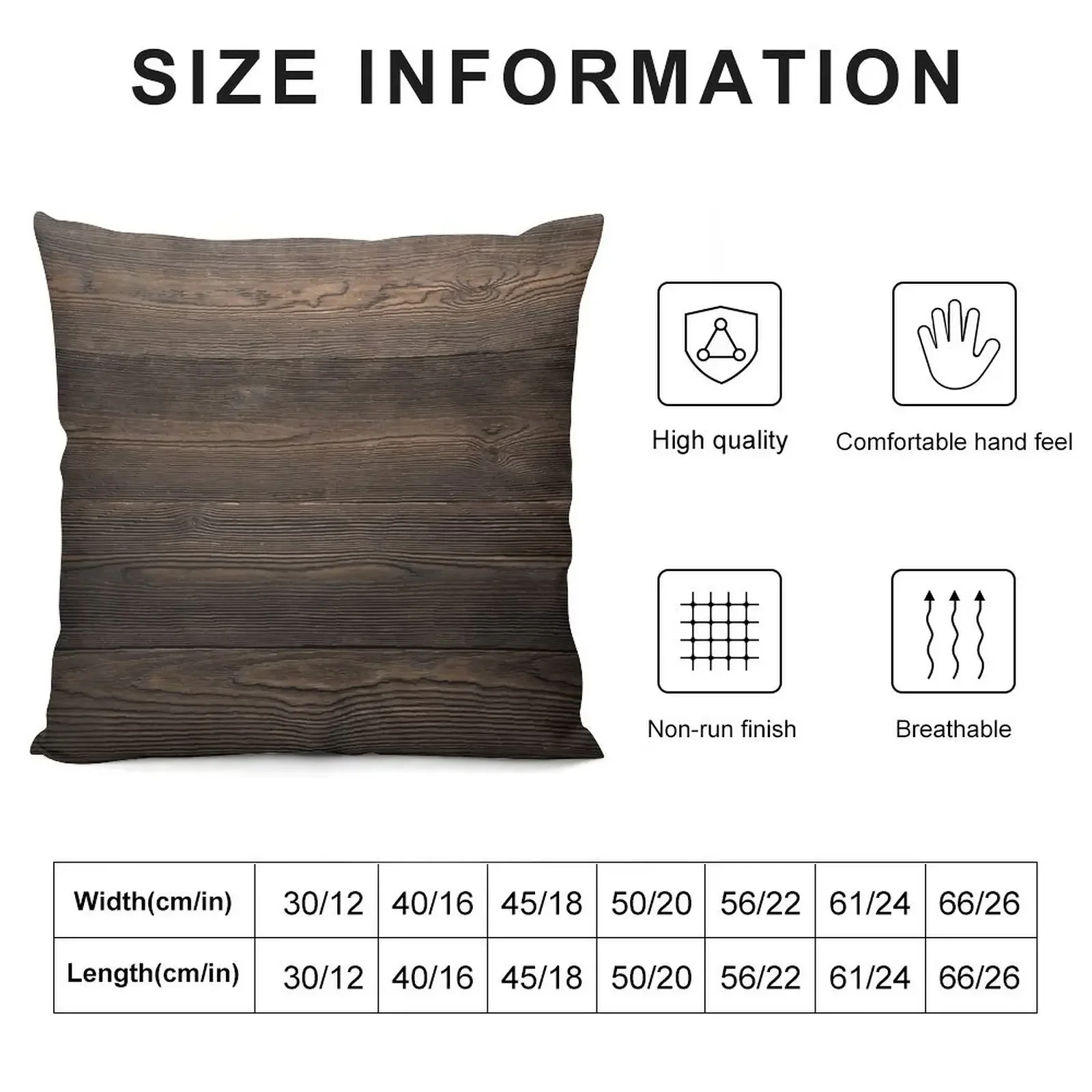 Rustic Dark brown WOOD LOOK texture Throw Pillow luxury throw pillow covers Luxury Pillow Cover