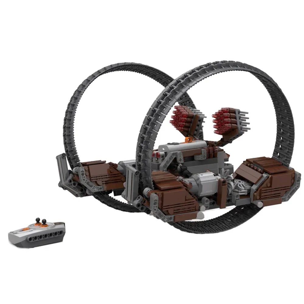 

MOC Motor IG-277 RC Hailfire Робот строительные блоки войн клон тяжелый боевой танк машина Кирпичи игрушки для детей подарки на день рождения