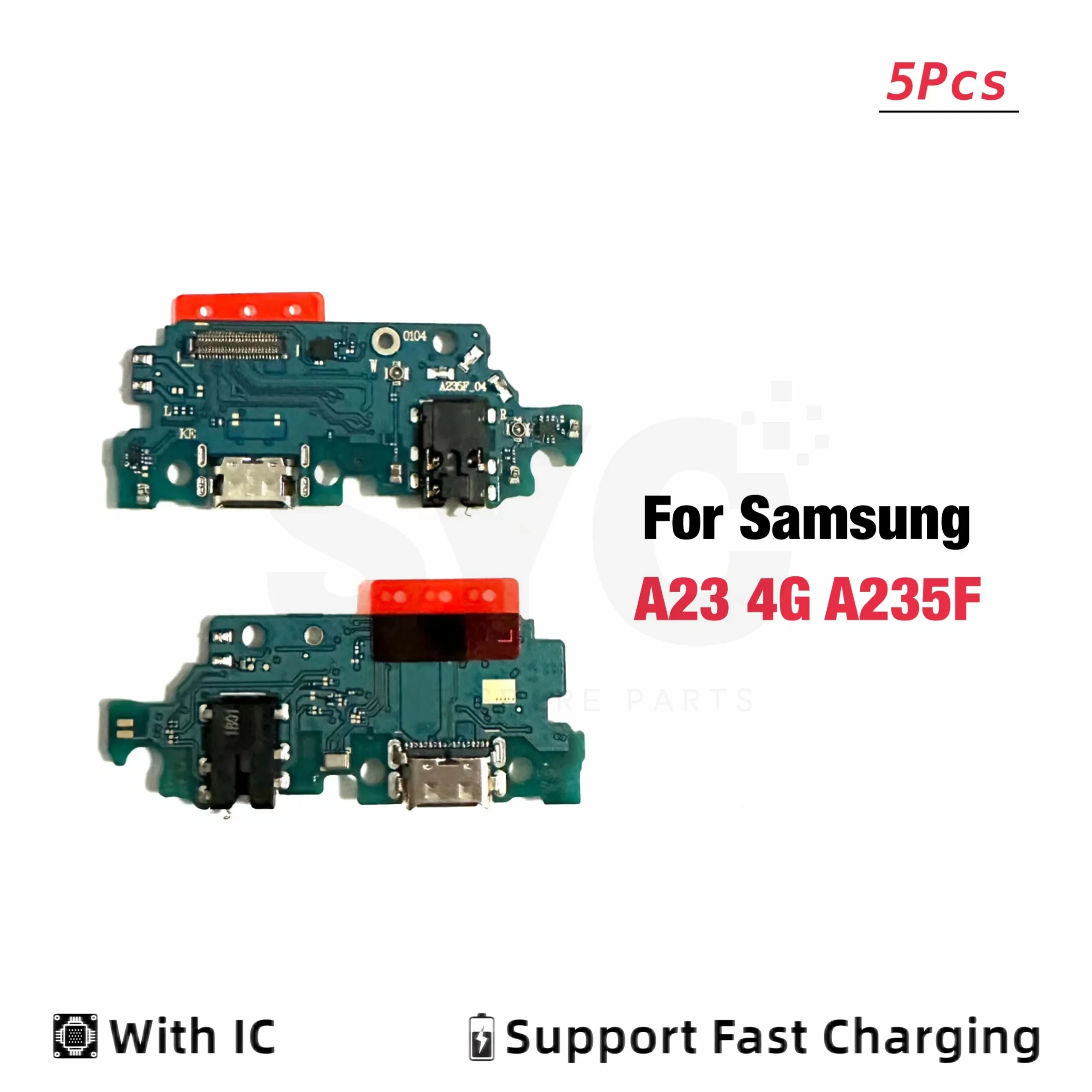 

5Pcs Lot Good quality For Samsung A23 4G A235F USB Charging Dock Connector Port Board Flex Cable Replacement parts