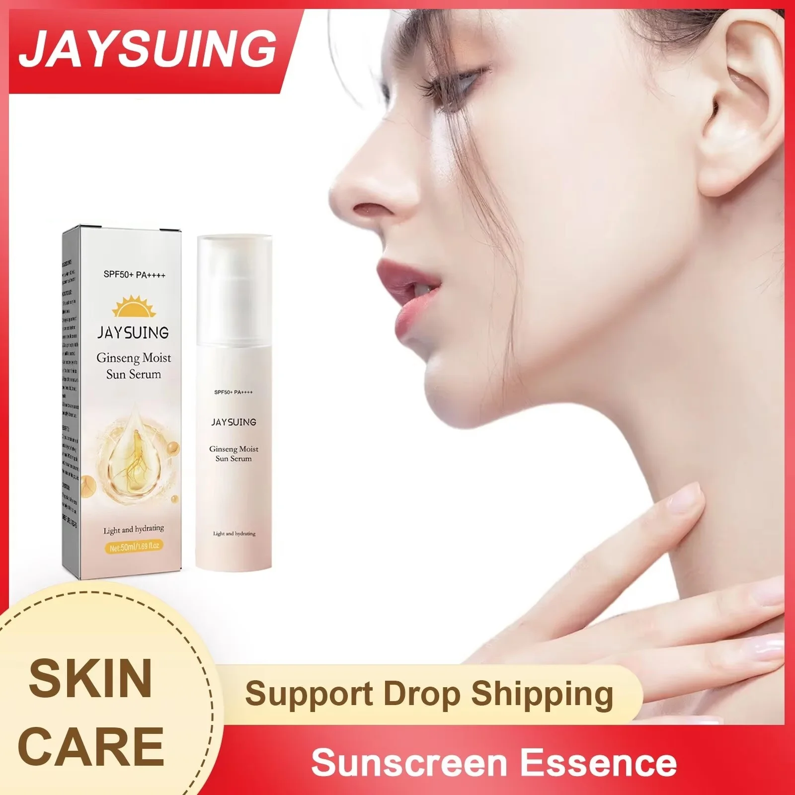 

Ginseng Moisturizing Essence Reduce Uv Rays Sunscreen Protective Sun Anti Sun Remove Wrinkle Moisturizing Hyaluronic Acid Serum