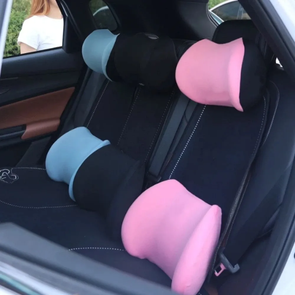 Decorations Memory Cotton Car Headrest Soft Adjustable Car Neck Pillow Breathable Anti-fatigue Neck Rest Cushion Four Season