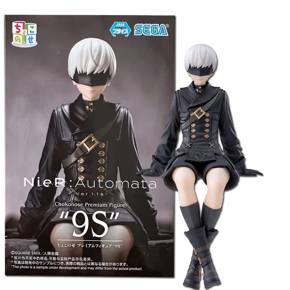 13cm Anime NieR: AutomataYoRHa No. 9 Type S 9S  PM Figure Noodle Stopper Action Figure Toys Hobbies Pvc Model  Collector Gifts