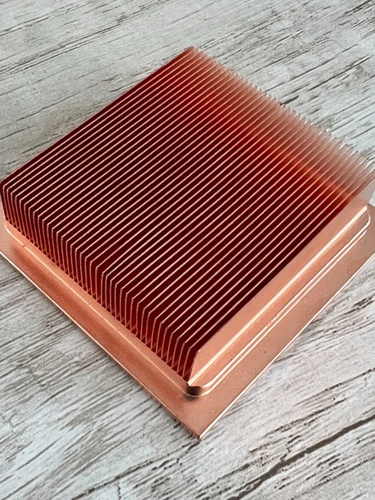

one of the best Pure Copper Dense Gear Cooling Fin Red Copper Super Industrial Grade Hot and Cold Evaporator TEC Radiator 40W