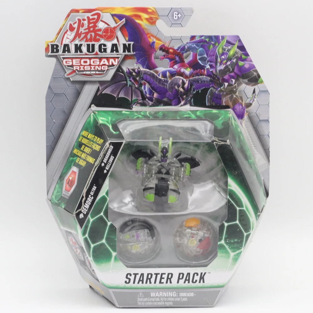 Baku Cubbo Deka Pack withBakuganes Jumbo King Cubbo and Core Cubbo Geogan Rising Transforming Collectible Action Figures