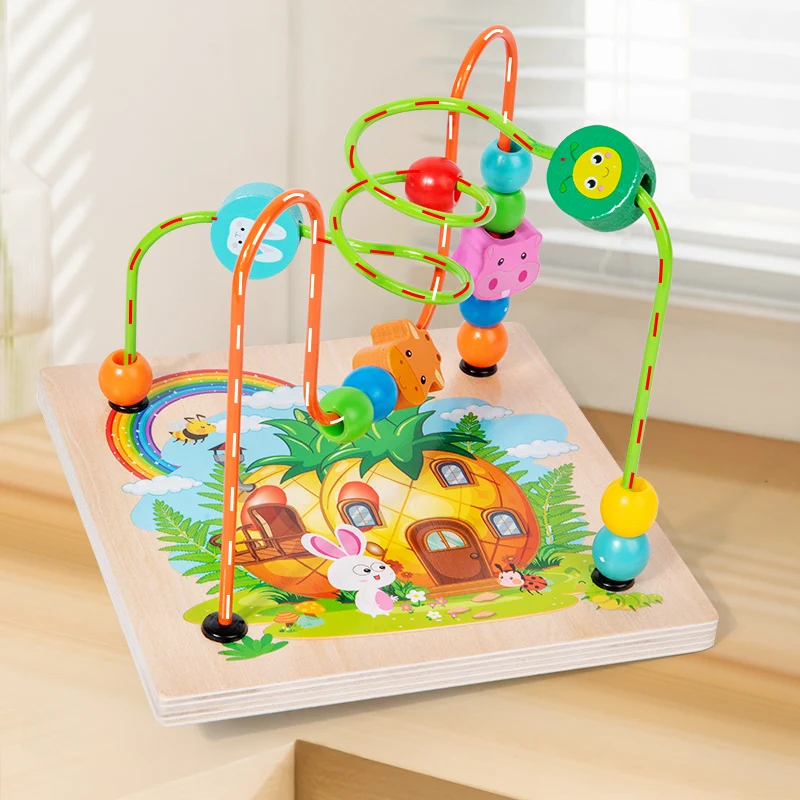 กล่องปริศนาหลากหลายรูปแบบ: เล่นกับลูกปัด ประกอบวัตถุต่างๆ และฝึกมือและสมอง เด็กๆ สนุกไปกับการพัฒนาทักษะ—สุดยอด