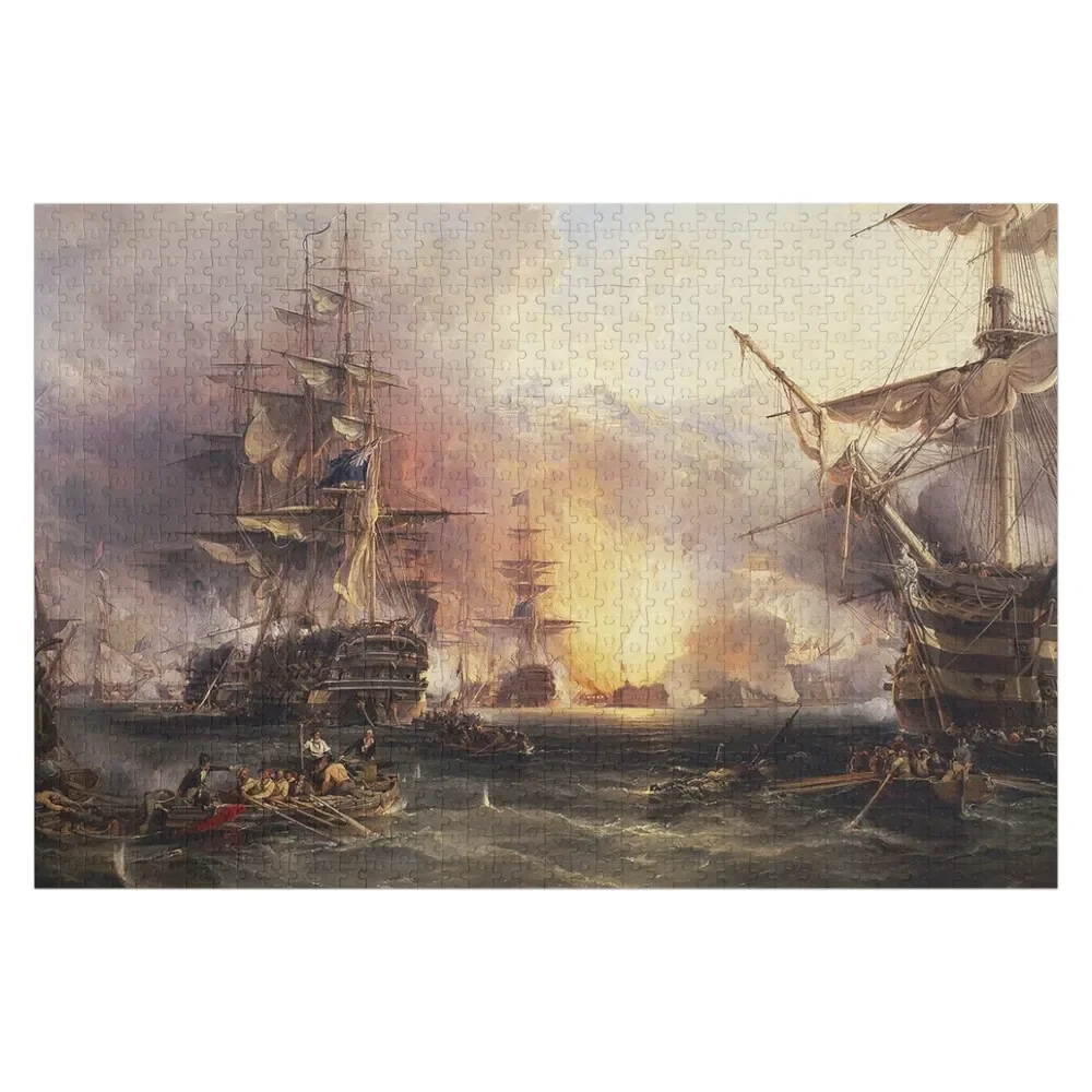 

Bombardment of Algiers Jigsaw Puzzle Wooden Jigsaws For Adults Diorama Accessories Puzzle