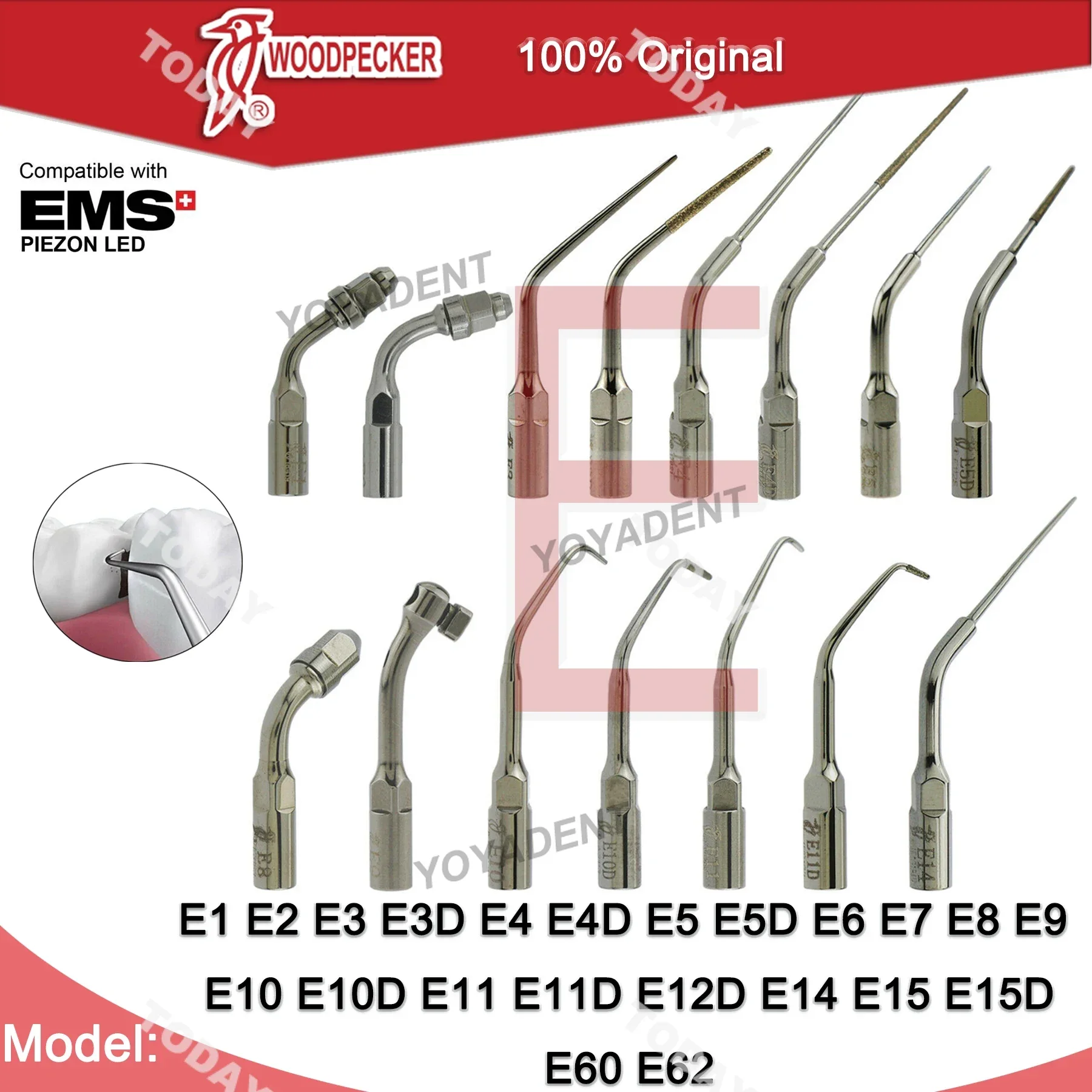 Woodpecker dental ultra sônico scaler dicas de escamação endodontia dicas tratamento canal raiz caber ems usd scaler handpiece