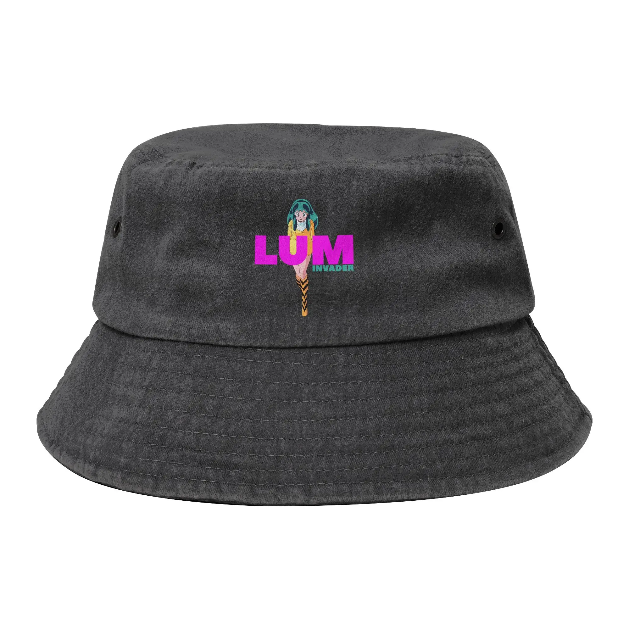 Lum Invader Urusei Yatsura Baseball Cap Vintage Distressed Denim  Snapback Hat for Men Women Outdoor Summer Soft Hats Cap