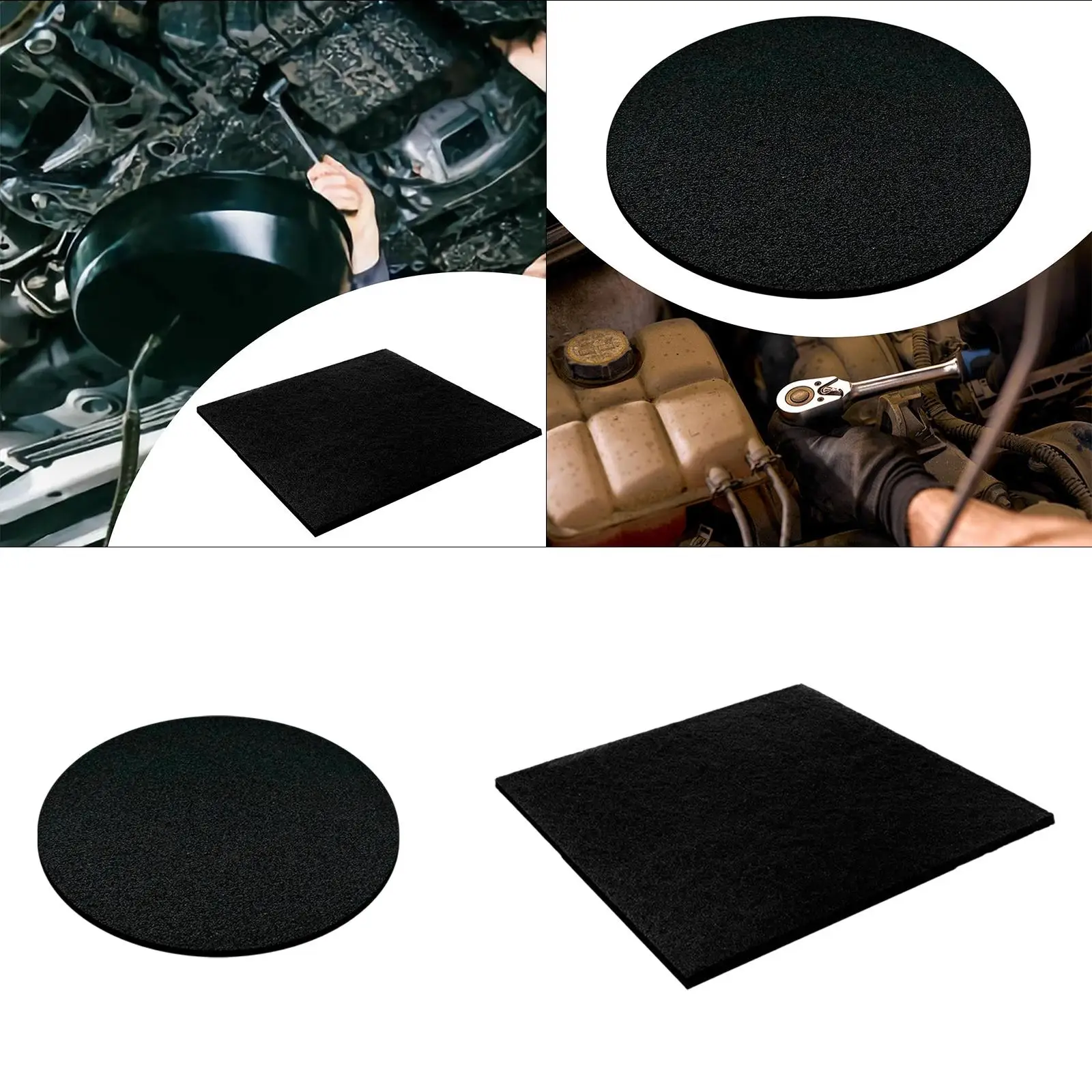 

Мат для защиты от брызг масла, термостойкий, предотвращающий разбрызгивание, для замены масла в автомобиле