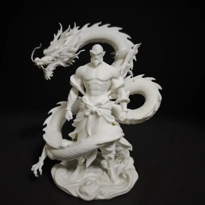 3D Printing Dragon Subduing Arhat Ornament National Myth Desktop Decoration Handmade Home Decor Gift