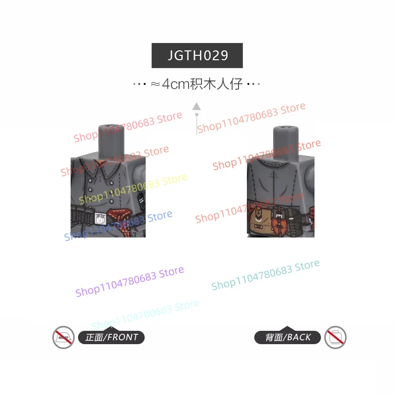 MOC Derden Nieuwe Militaire Man Model Nationale Defensie Algemene Schedel Jas Speelgoed Bouwsteen Gift Ornamenten