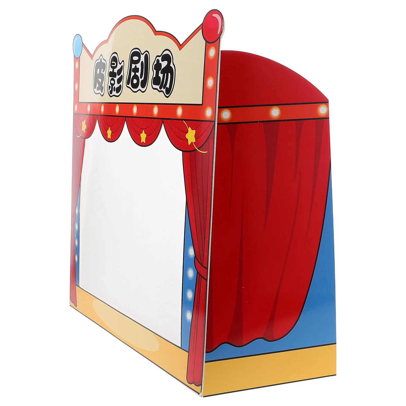 1 set di marionette d'ombra, palcoscenico teatrale per bambini, gioco in famiglia, kit educativo per narrazione della cultura cinese, teatro multifunzionale