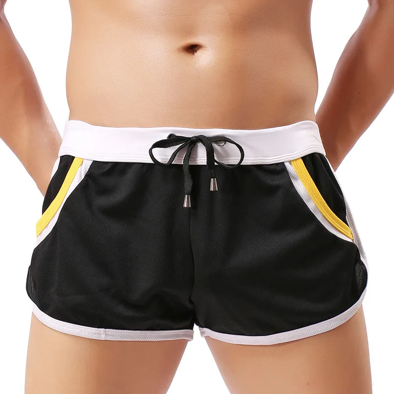 

Summer Men's Arrow Pants Loose Breathable Panties Man Homewear Shorts Drawstring Casual Youth Sleeping Short Pants With Pockets