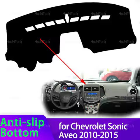 For Chevrolet Sonic Aveo 2010-2015 Dashboard Cover Avoid Light Pad Sun Shade Anti-UV Carpets Non-Slip Mat Left Right Hand Drive