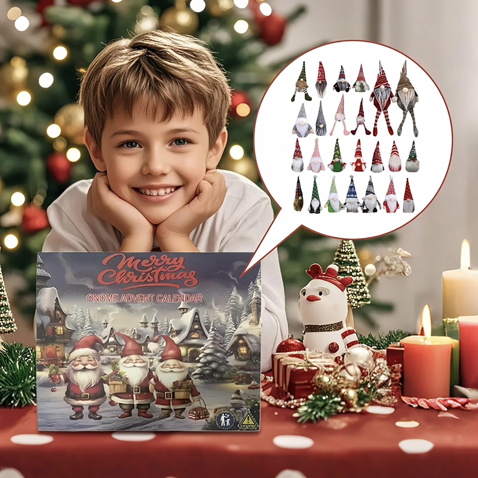 Sand Timers for Kids Christmas Gnome 24 Day Countdown Advent Calendar Box Christmas Calendar Christmas Christmas Countdown Clock
