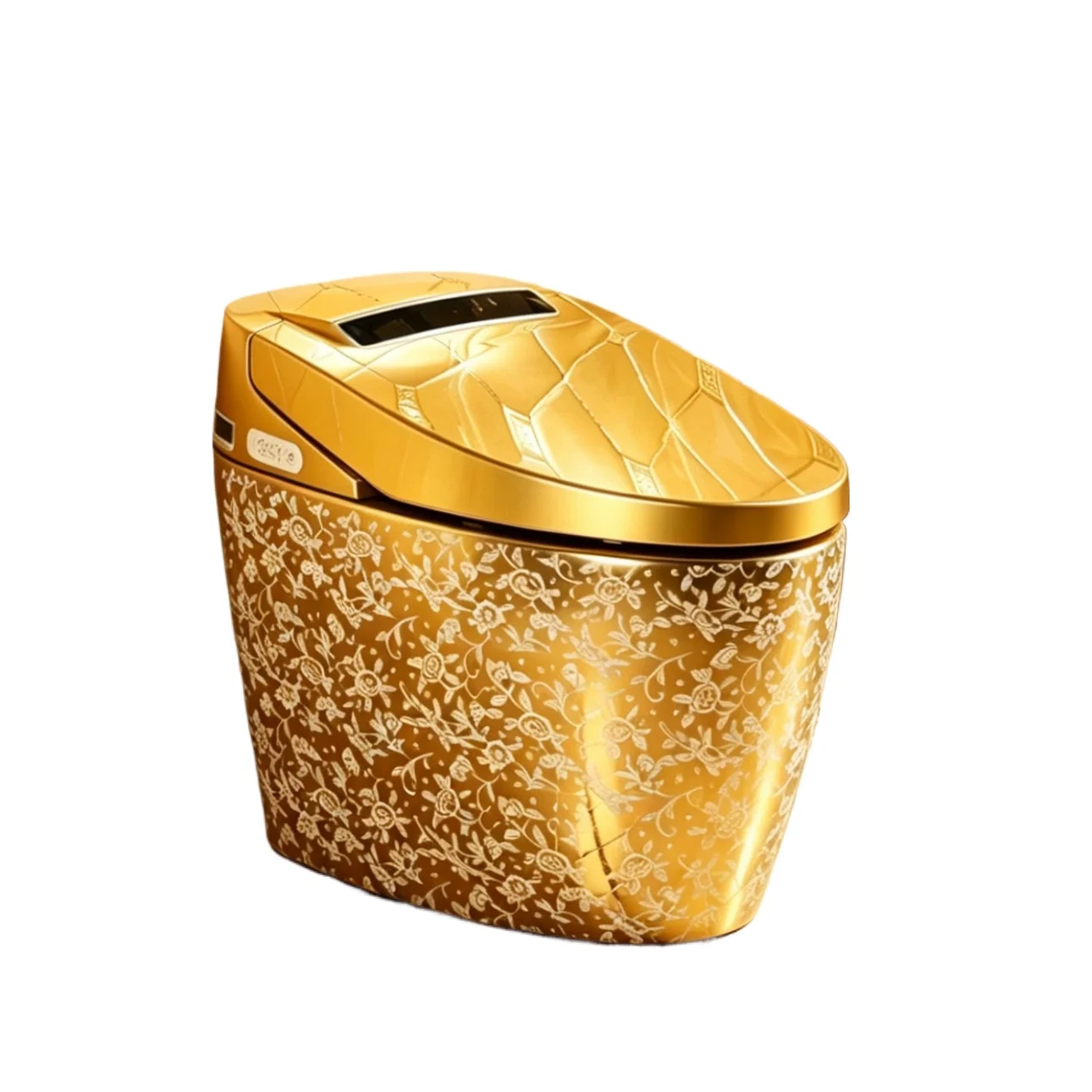 European-style Golden Smart Toilet Household Fully Automatic Integrated Instant Type Without Water Pressure Limit Egg Shape
