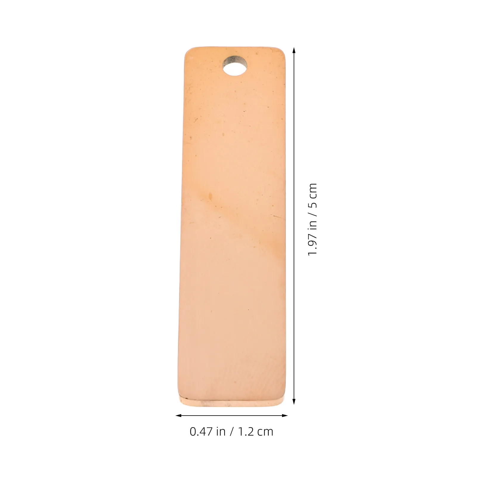 6Pcs Rectangle Blank Tags Titanium Steel Engraving Blanks for DIY Jewelry Pendants Necklace Bracelet Engravable Blanks