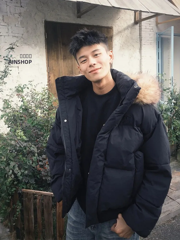 

Теплая хлопковая парка с отстегивающимся меховым воротником для мужчин и женщин: стильная, молодежная, модная верхняя одежда для пар