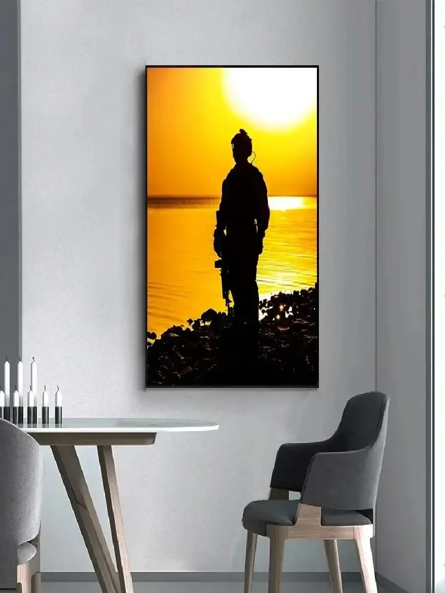 Military Special Forces Canvas Painting HD Soldier Poster Modern Wall Art for Boys Room Living Room Decor HighQuality Home Dec
