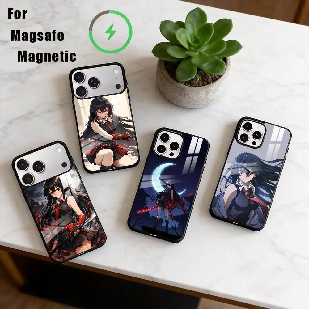 

Akame ga Kill Phone Case For iPhone17,16,15,14,13,12,11 Plus,Pro Magnetic For Magsafe Wireless Charging