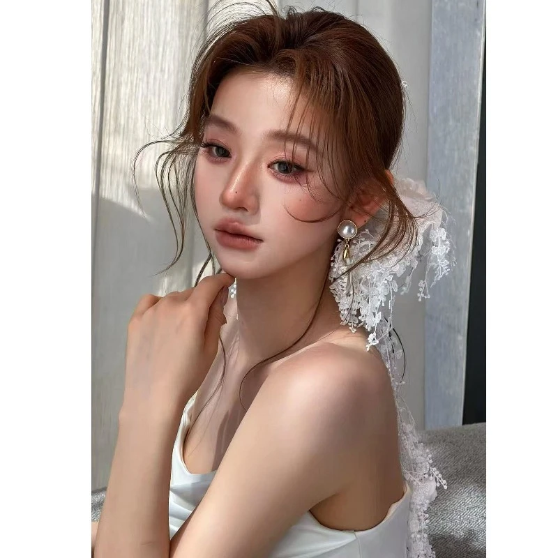 French lace train headband rose tassel bridal hair hoop elegant fairy wedding photo shoot hair accessory