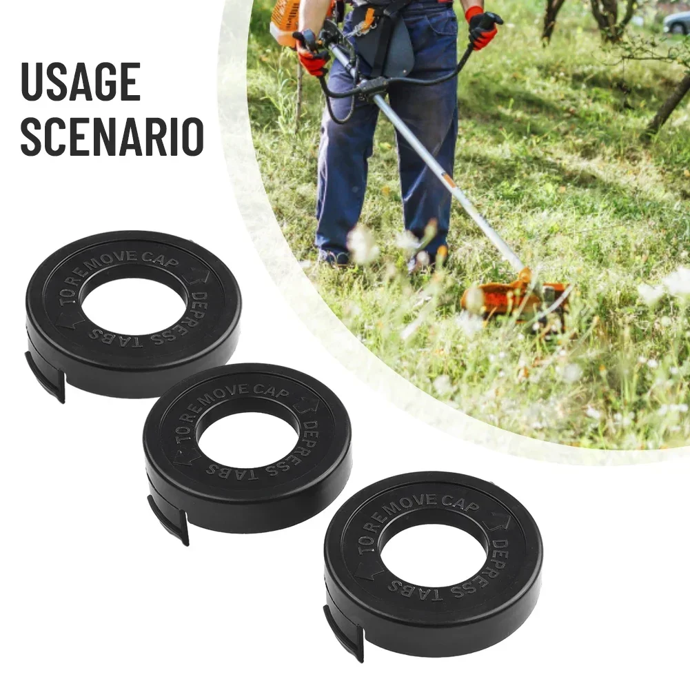 Imagem -06 - Reposição para Black & Decker Grass Trimmer Bump Cap Linha Spool Cover Cortador de Grama Garden Tool St4500 68237802 Cordas Pcs Peças de