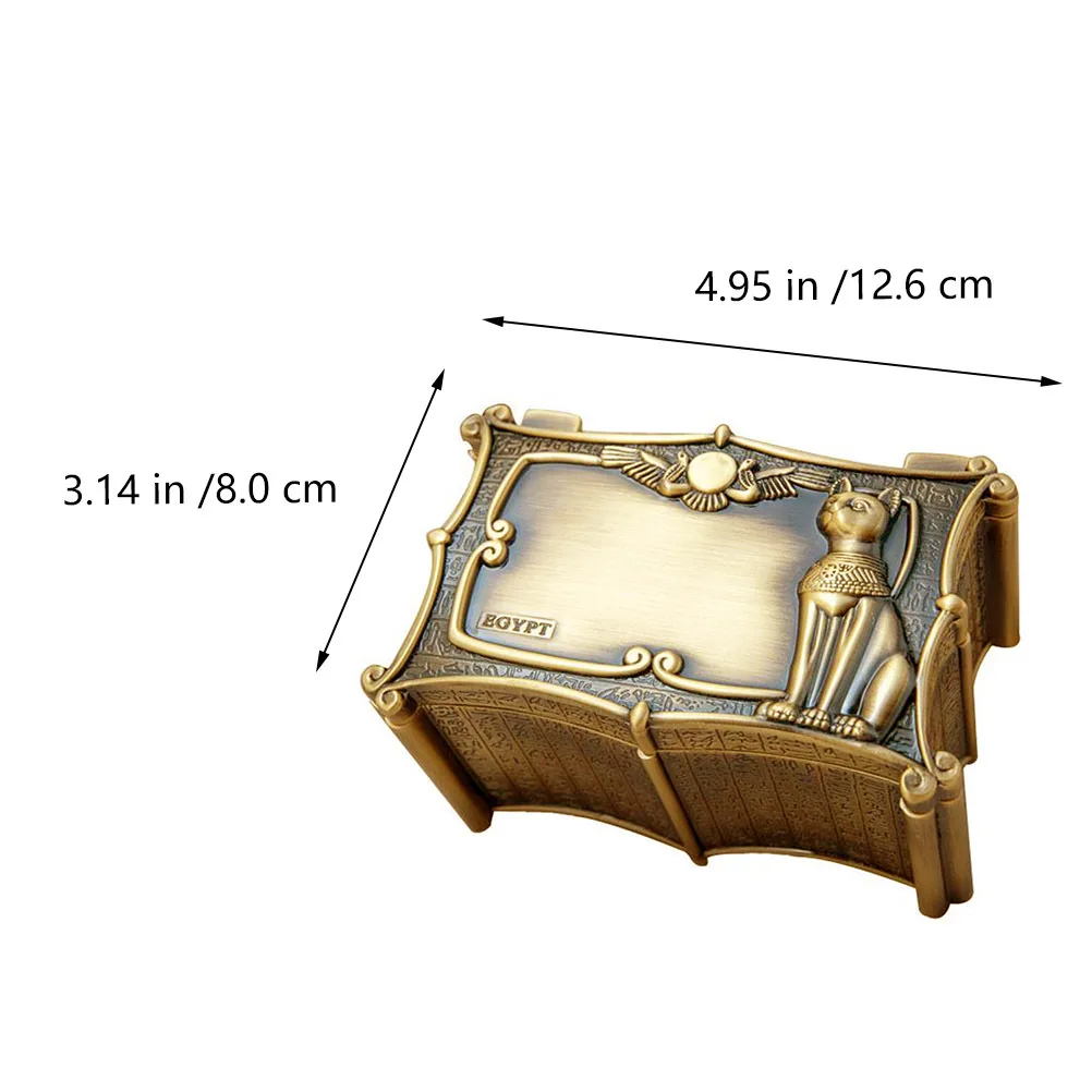 European Jewelry Box Vintage Metal Storage Case For Rings Necklaces Bracelets Gift Organizer Trinket Container Jewelry Holder