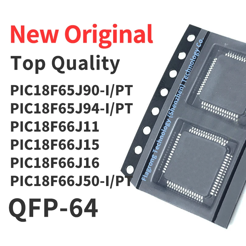 

1 Pcs PIC18F65J90 PIC18F65J94 PIC18F66J11 PIC18F66J15 PIC18F66J16 PIC18F66J50 -I/PT QFP-64 Chip IC New Original