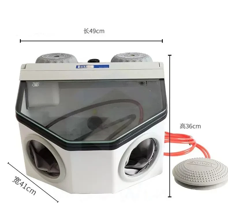 PS-7 220V Portable bijoux sablage Machine diagonale sablage Machine pour bijoux laboratoire dentaire