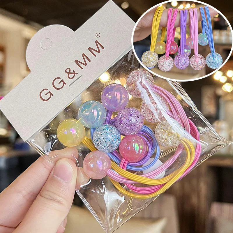 Hair Bands Elastic Colorful High Stretch Cartoon Ponytail Holders for Kids Daily School Premium Soft Comfortable Durable