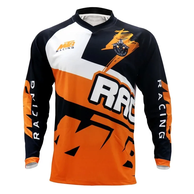 2022 PRO Men Cycling Quick Dry Motocross Jersey Downhil Mountain Bike DH Shirt Motorcycle Clothing Ropa MTB T-Shirts