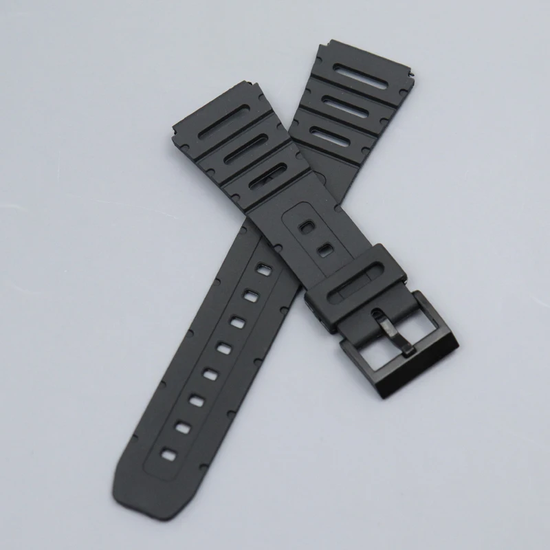 Silicone Watch Strap Watchband for Casio W-720 W-722 W-741 WL-100 CA-53 CA-61 Watch Accessories 20mm Women Men Bracelet