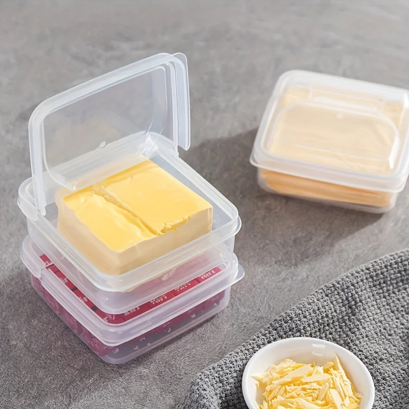 12cheese packaging boxes，fruit sealed preservation box, flipping butter block storage box, garlic seasoning storage box