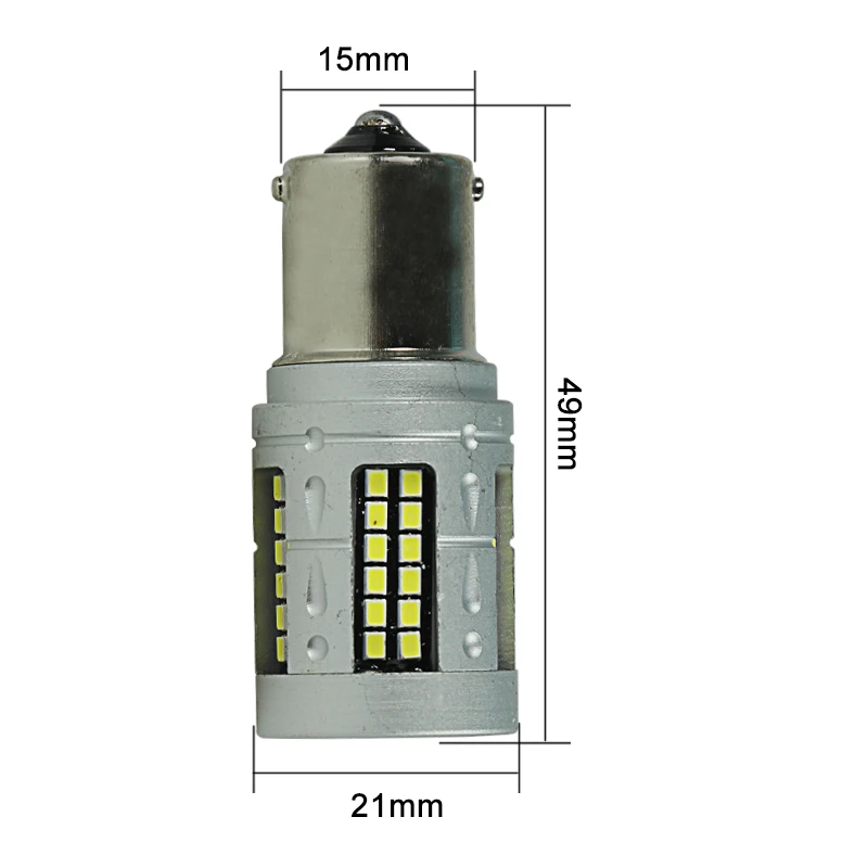 Imagem -03 - Bombilla-luz Interior do Carro Bulbo Running Sinal de Volta Lâmpada Reversa Automóvel Caminhão Ônibus 12v 24v 36v P21w 1156 Ba15s 1157 Bay15d