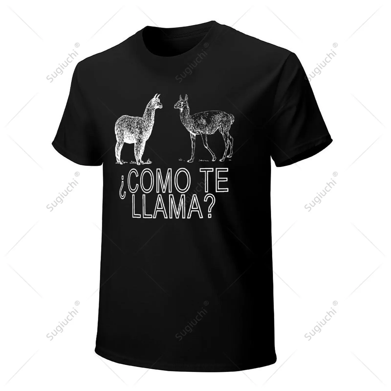 للجنسين الرجال كومو تي اللاما مضحك الألبكة الإسبانية بيرو الفكاهة التي شيرت تيز تي شيرت النساء الفتيان 100% القطن تي شيرت #4