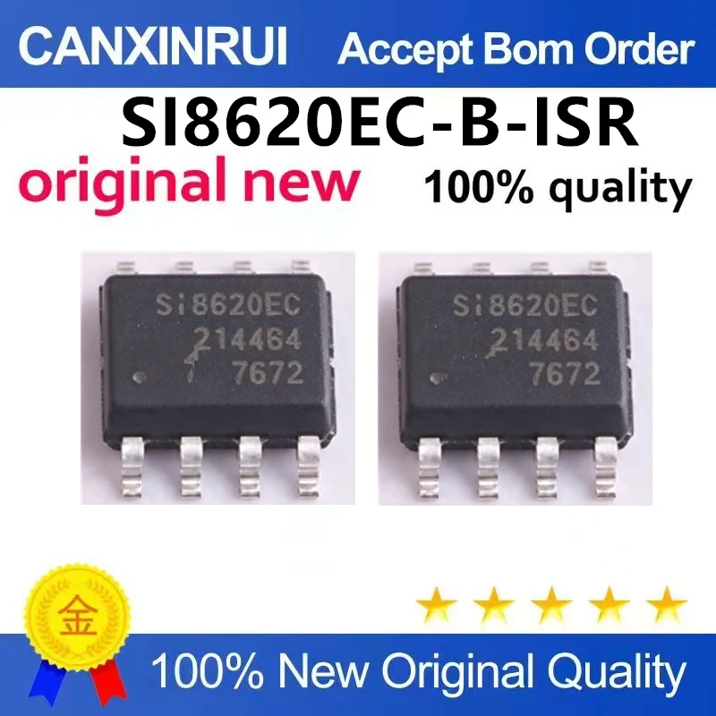 (5pcs-10pcs)Brand new original patch SI8620EC SI8620EC-B-ISR package SOP8 imported digital isolator chip