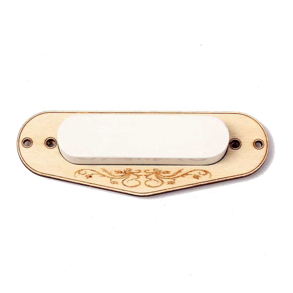 

3pcs Maple Pickup Frame Durable Single Coil Mounting Ring Wooden Parts for Style Electric Guitar Fits Guitarists Luthiers