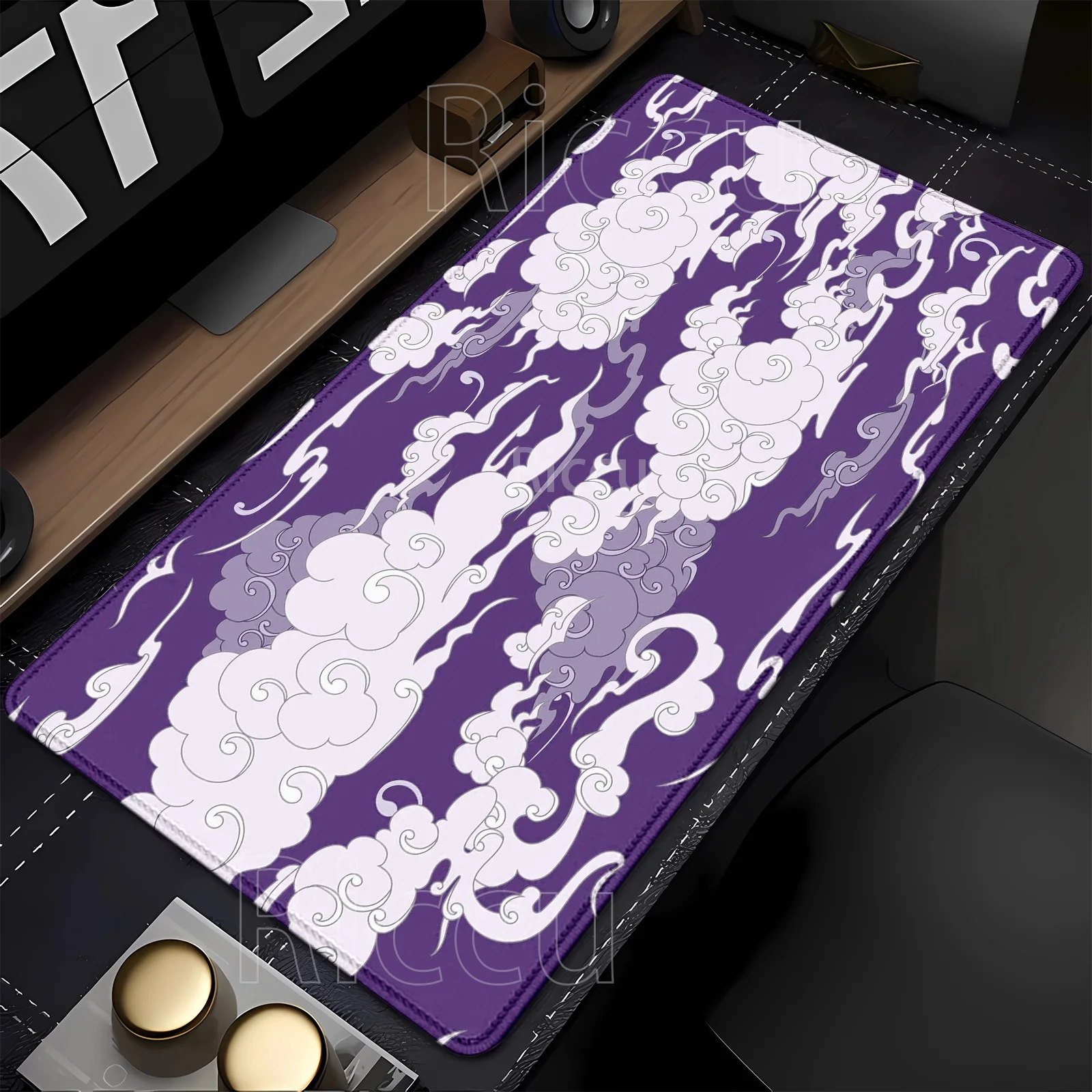 

HD Printing Cloud Mouse Pads Non-Slip Gaming 400x900mm Large keyboard Mousepad Gamer Natural Rubber office overlock XXL Desk Mat