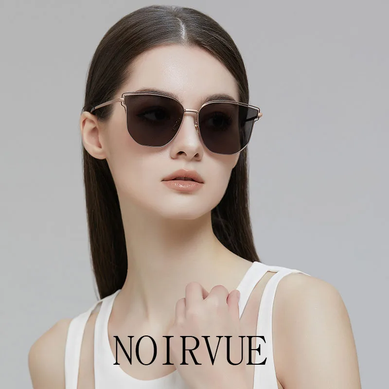 

NOIRVUE Metal Frame Sunglasses for Women HD Nylon Lens UV Protection Fashion