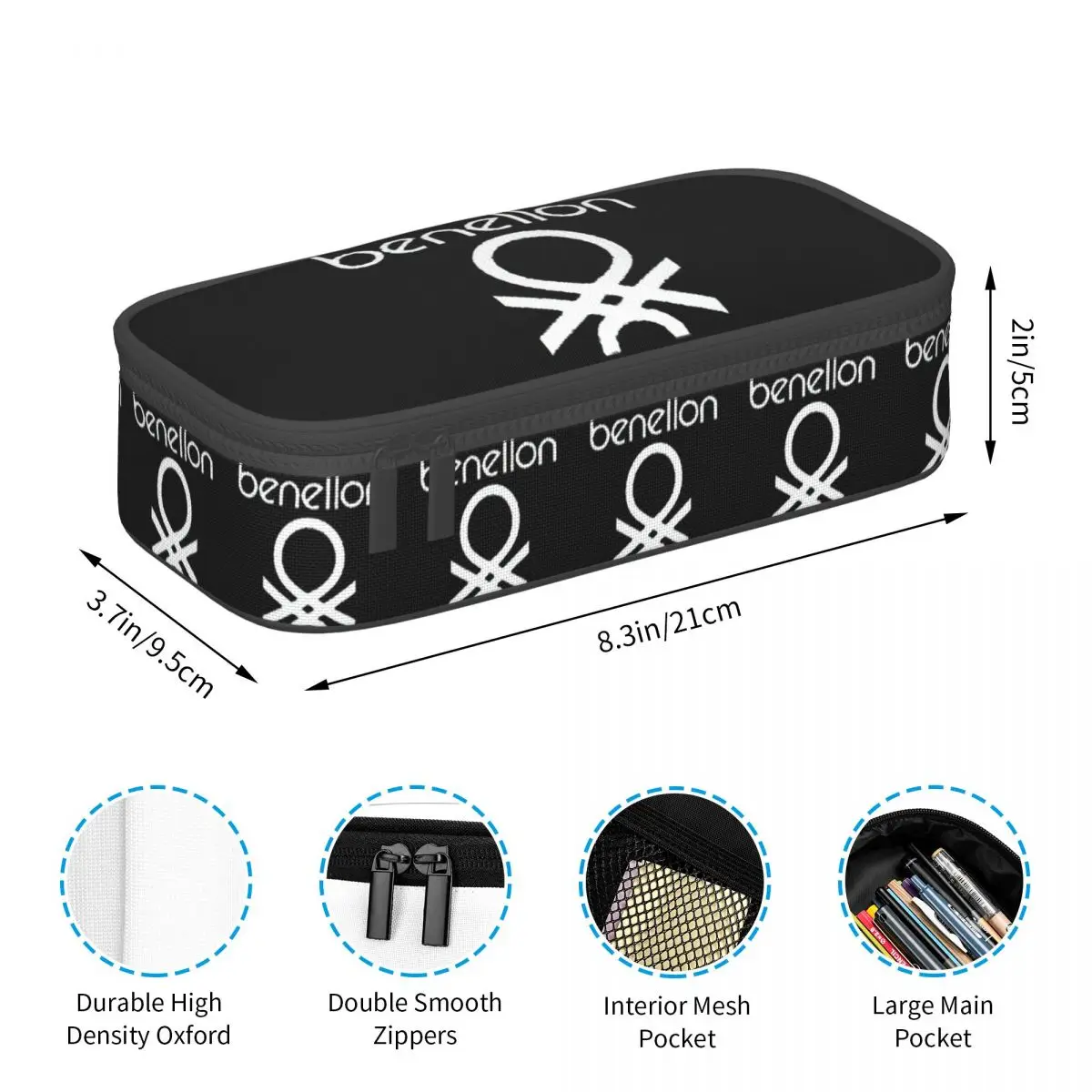 بينيتون فورمولا فريق 80s مجموعة مقلمة للبنين بنات هدايا صندوق القلم حقيبة أقلام رصاص لوازم القرطاسية حقيبة حامل القلم