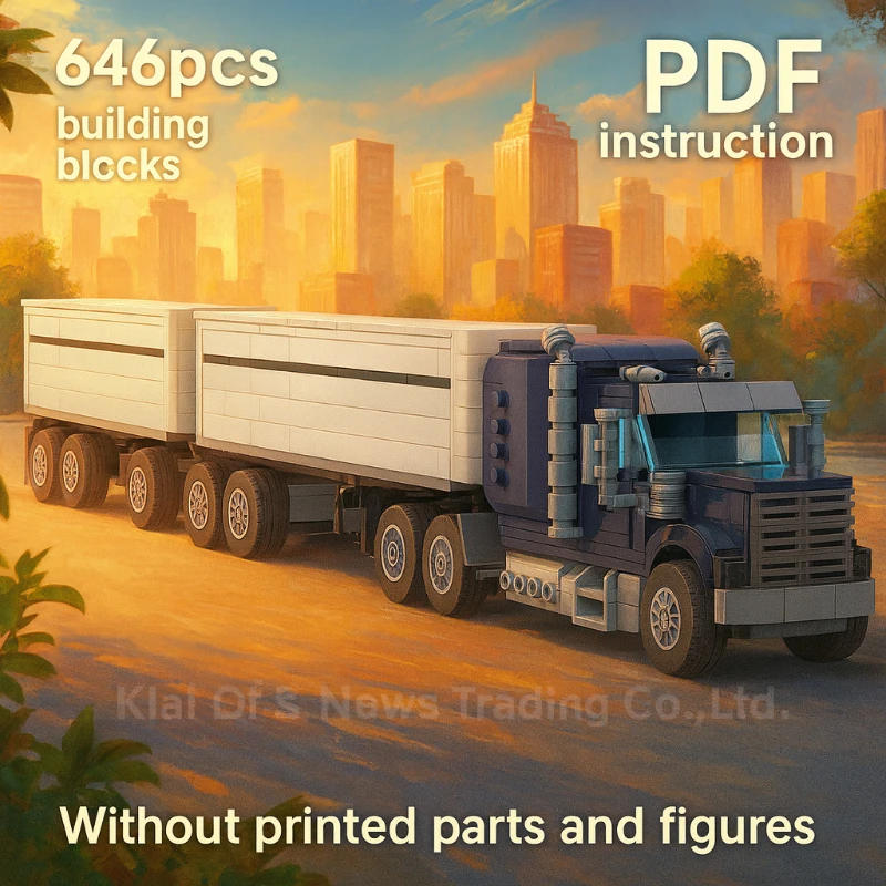 

Classic Truck Tribute Model Building Blocks Set DIY Assembly Bricks Vehicle Collection Educational Toys Gift