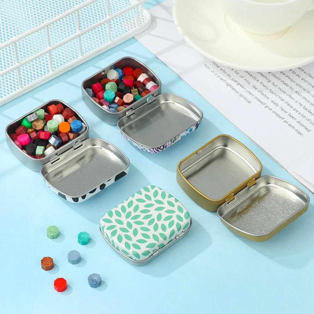 1 PC Mini Tin Metal Box Sealed Jar Packing Boxes Jewelry Candy Box Small Storage Cans Coin Earrings Headphones Gift Box