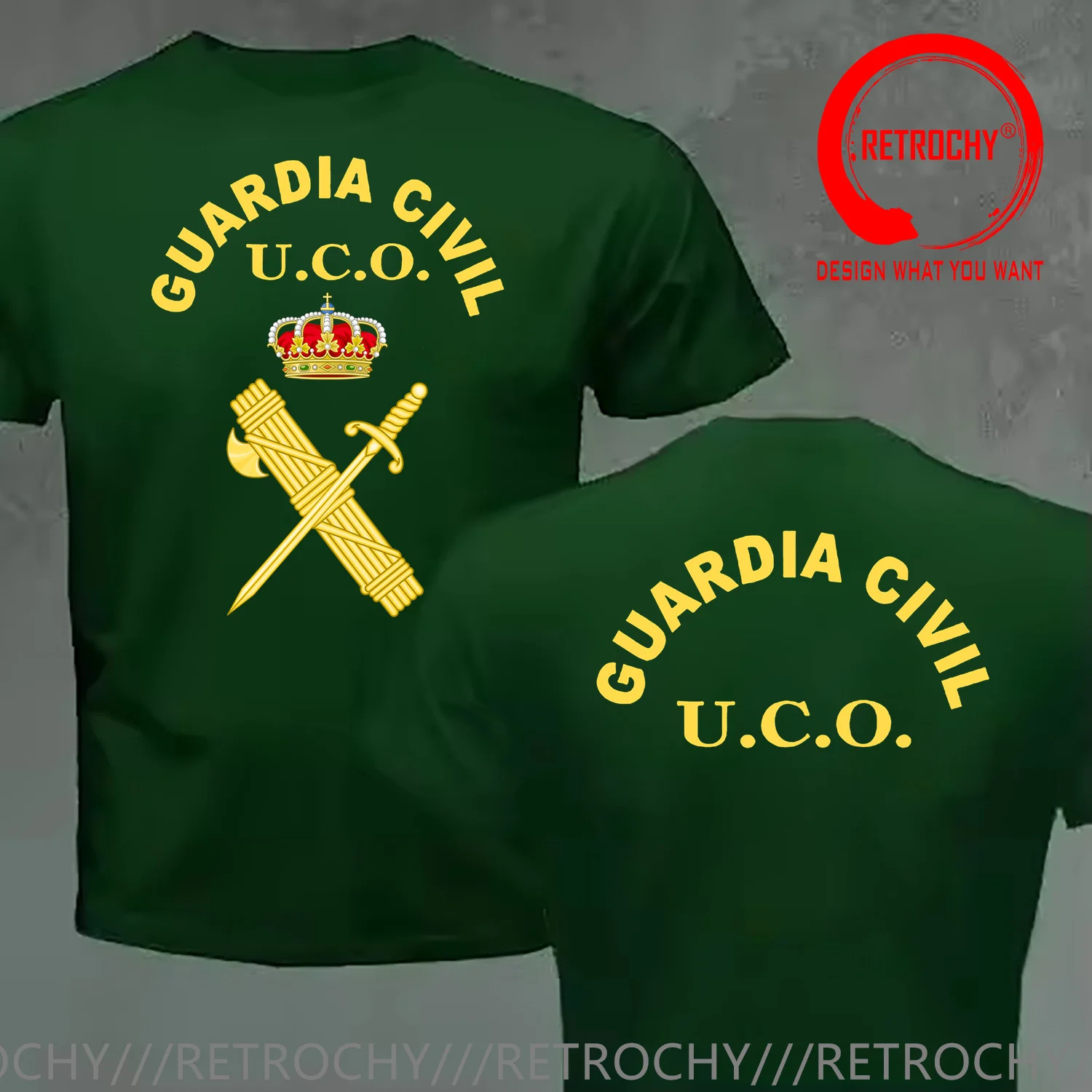 Civil Guard of Spain UCO Central Operative Unit T-Shirt 100% Cotton T Shirt Men Clothing Streetwear Graphic T Shirts Cotton Tees