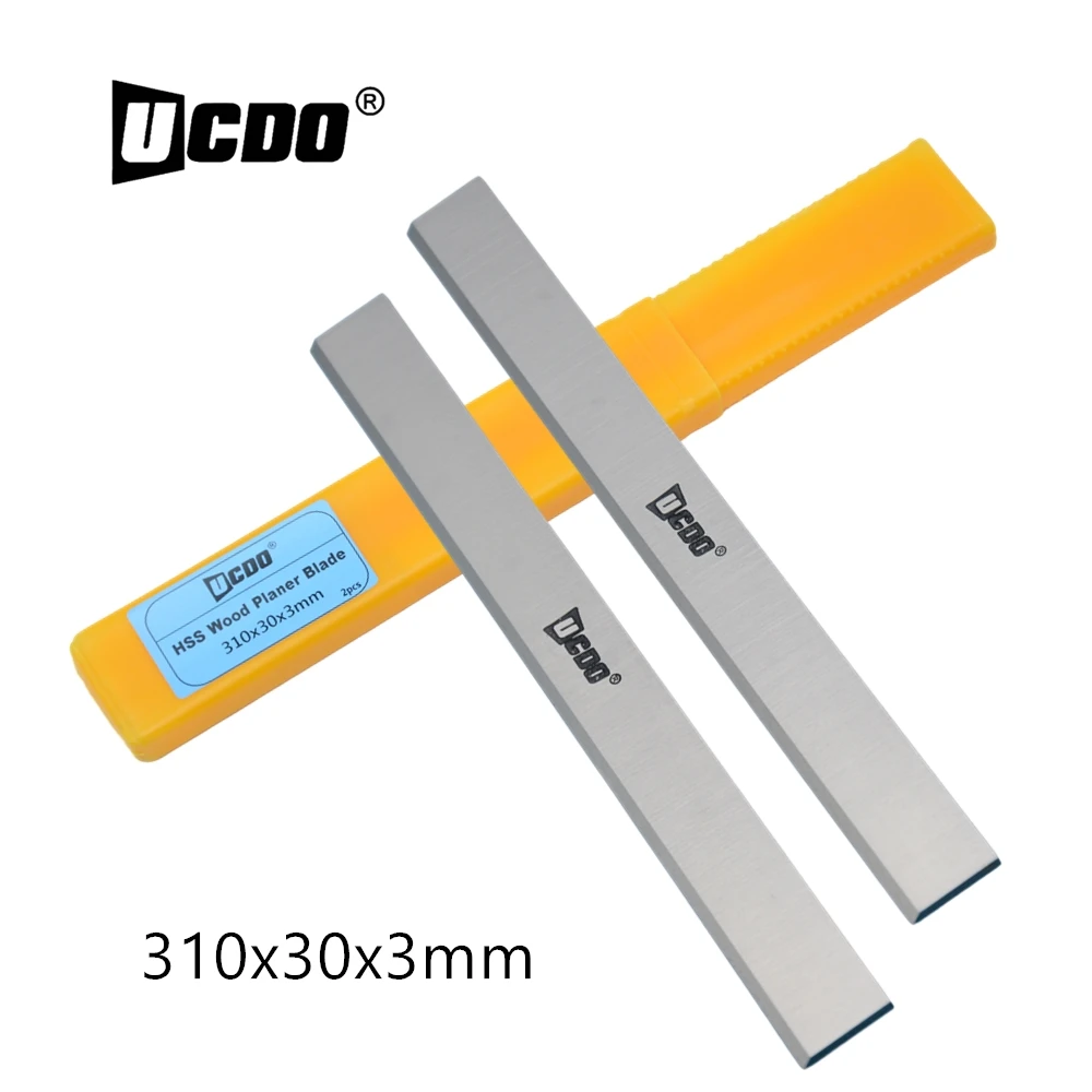 

UCDO 310x30x3mm HSS Wood Planer Blade Resharpenable Thickness Planer Set Jointer Knives Woodworking Power Tool Accessories