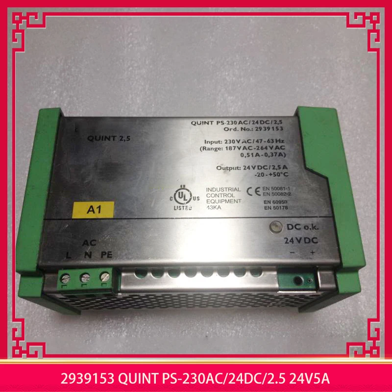 

2939153 QUINT PS-230AC/24DC/2.5 24V5A For PHOENIX Power Supply Before Shipment Perfect Test