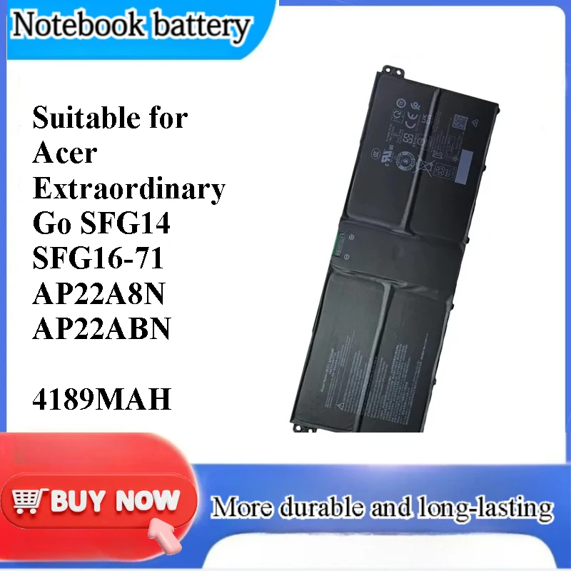 for Acer Extraordinary Go SFG14 SFG16-71 AP22A8N AP22ABN Laptop Battery