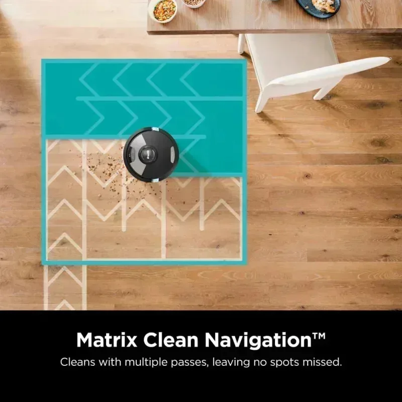 QZA4-SHARK RV2620WD AI Ultra Robot Vacuum and Mop Matrix Clean Navigation,CleanEdge Technology,Perfect for Pet Hair,Carpets,,