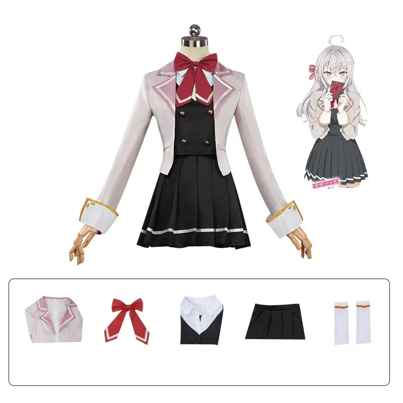 RT01 Anime Alya Sometimes Hides Her Feelings in Russian Cosplay Alya Alisa Mikhailovna Kujou Costume School JK Uniform Women&Gf1