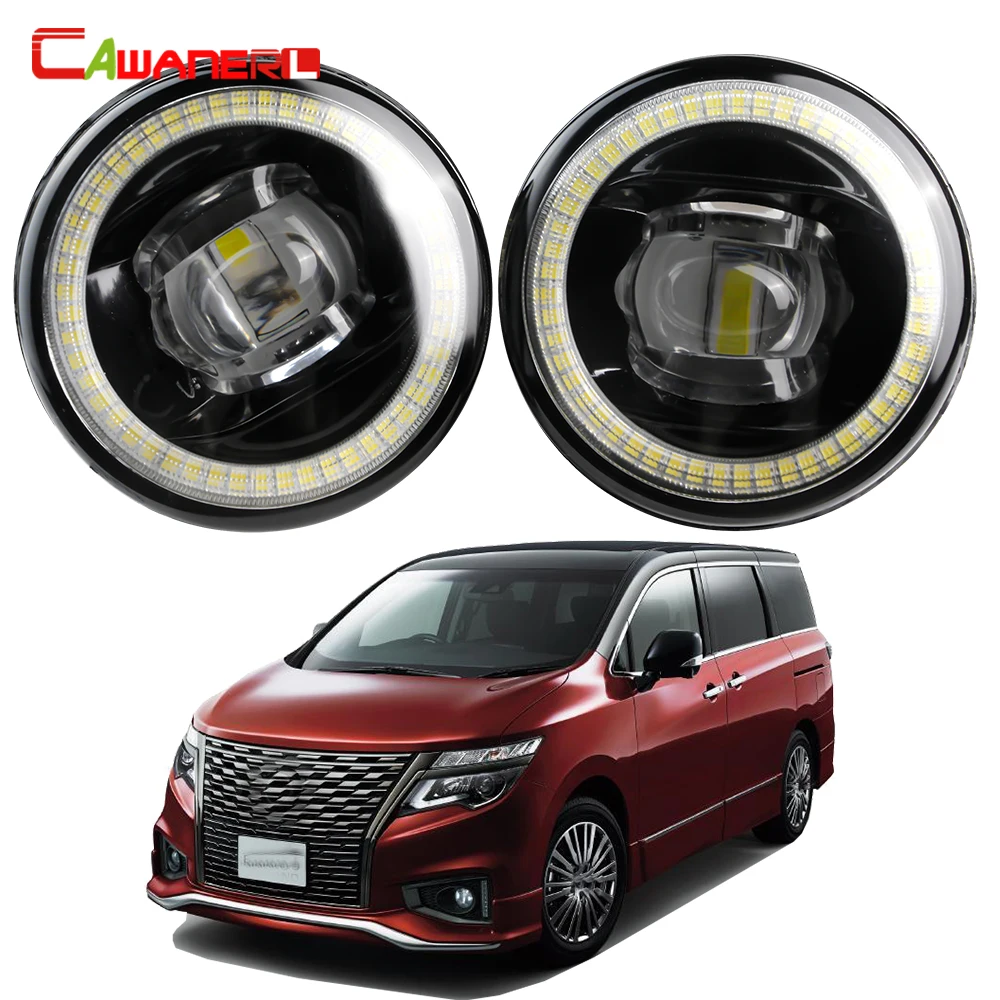 

2 X LED Angel Eye Fog Light For Nissan Elgrand E52 2.5 3.5 2010 2011 2012 2013 2014 2015 2016 2017 2018 Car DRL Fog Driving Lamp